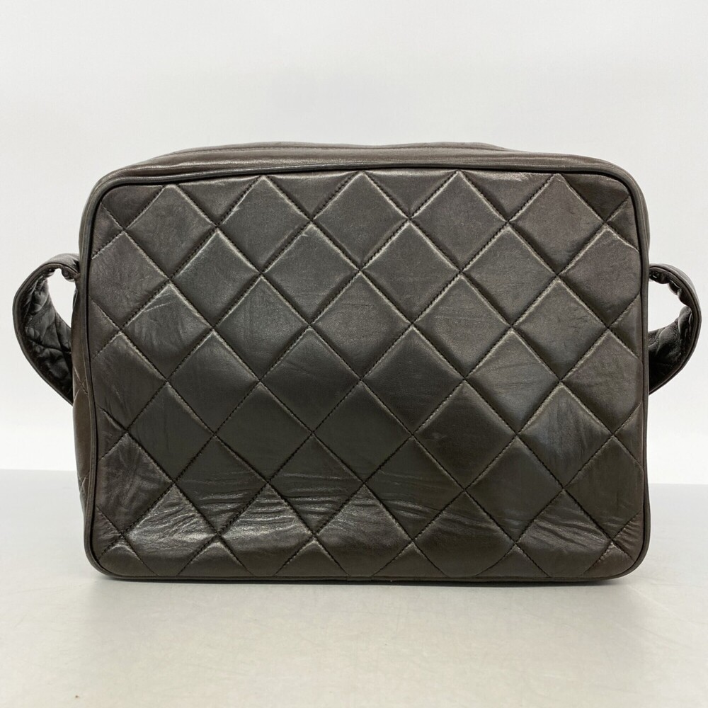 Chanel Matelassé Shoulder Bag, Lambskin, Black, Women's, P3195656 - Picture 12 of 12